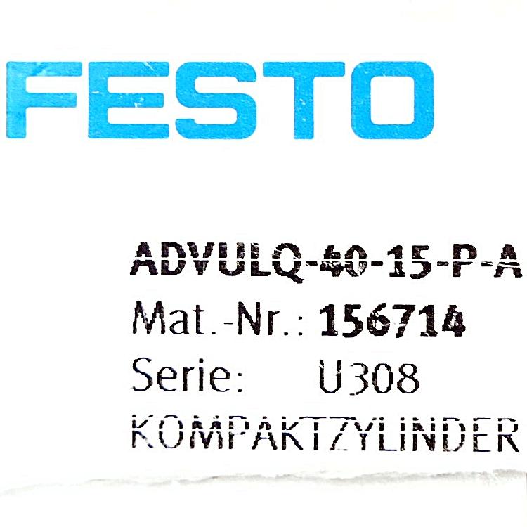 Produktfoto 2 von FESTO Kompaktzylinder ADVULQ-40-15-P-A