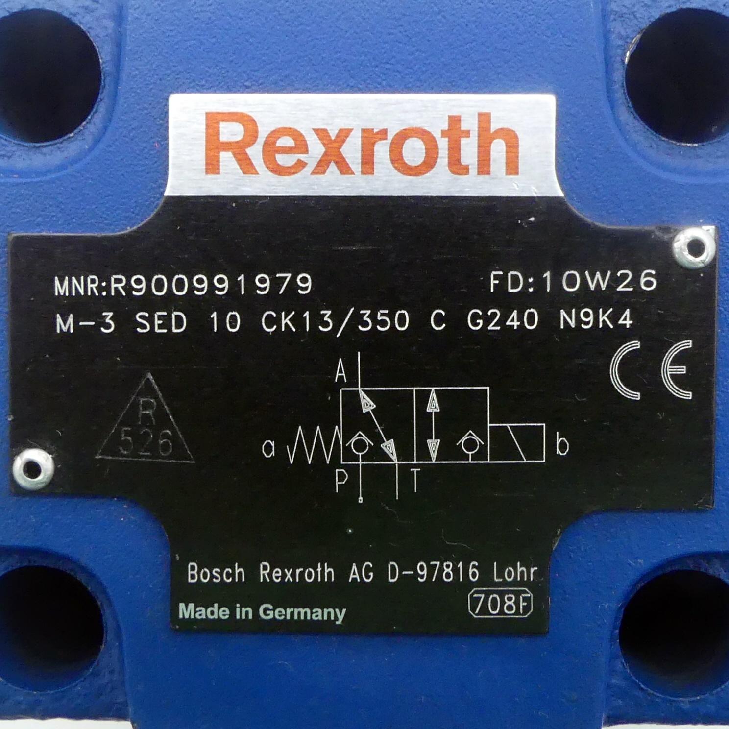 Produktfoto 2 von REXROTH 3/2 Wegeventil M-3 SED 10 CK13/350 C G240 N9K4