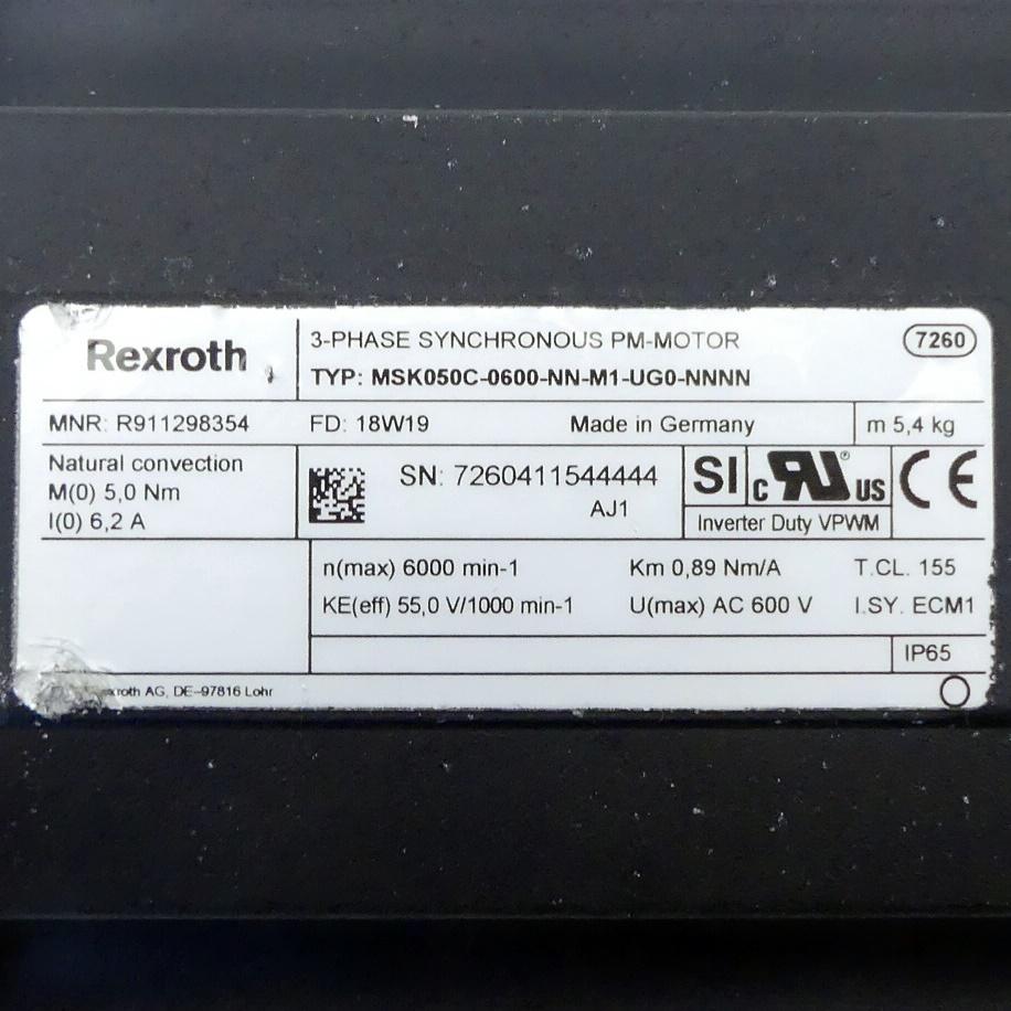 Produktfoto 2 von REXROTH Servomotor MSK050C-0600-NN-M1-UG0-NNNN