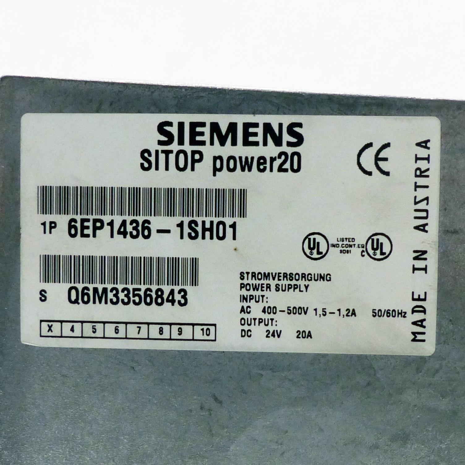 Produktfoto 2 von SIEMENS Netzgerät SITOP power 20