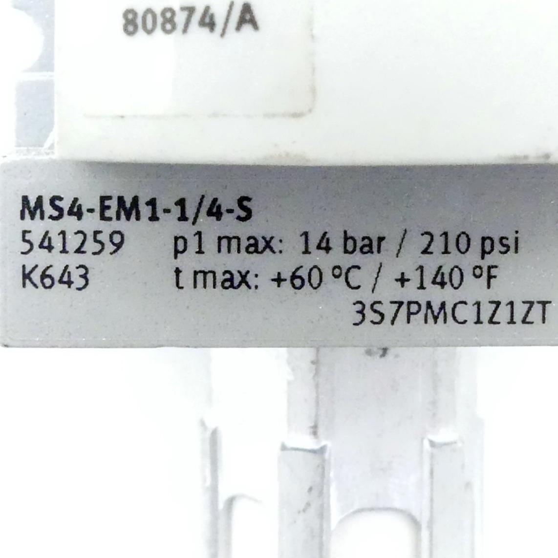 Produktfoto 6 von FESTO Einschaltventil MS4-EM1-1/4-S