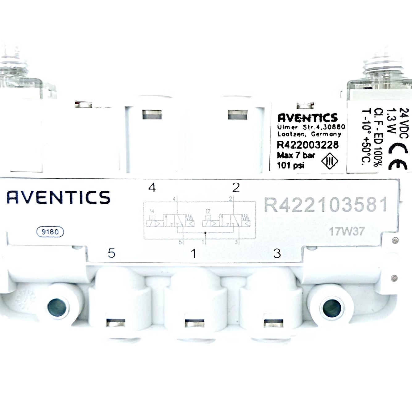 Produktfoto 2 von AVENTICS 2 x 3/2 Wegeventil LS04-3/2CC-024DC-AF-I-M8-D4-NE