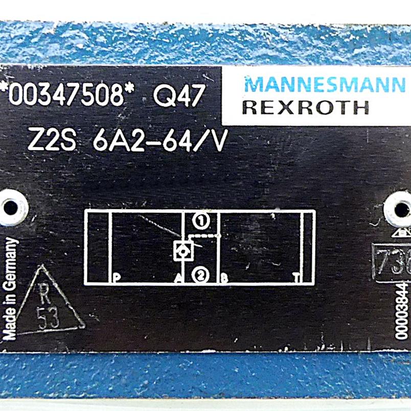 Produktfoto 2 von REXROTH Rückschlagventil Z2S 6A2-64/V