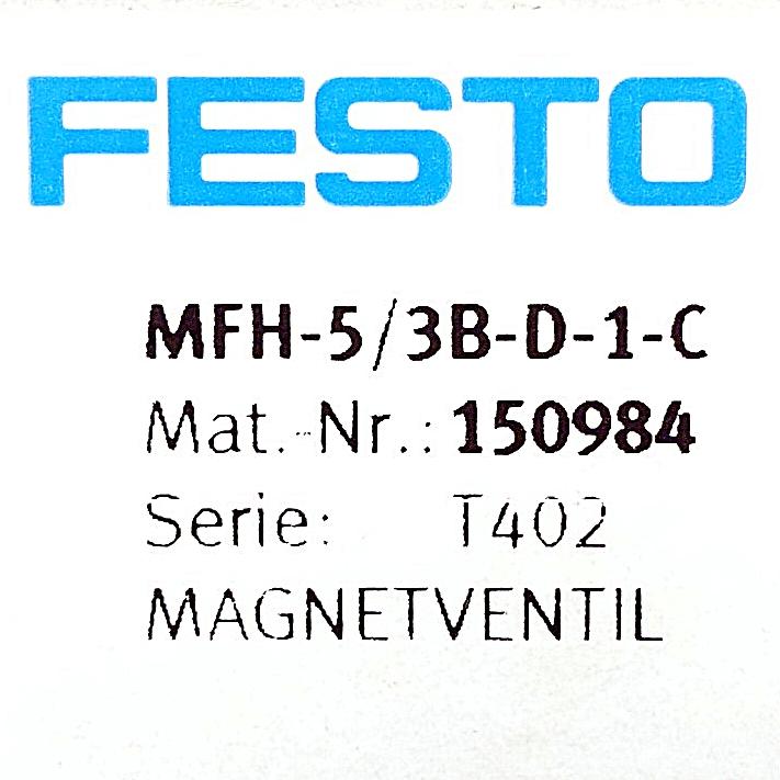 Produktfoto 2 von FESTO Magnetventil MFH-5/3B-D-1-C