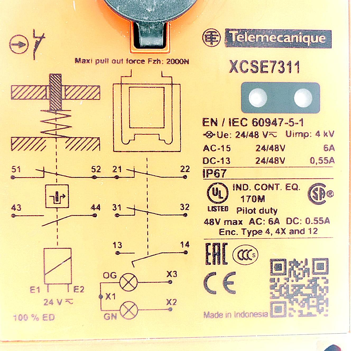 Produktfoto 2 von TELEMECANIQUE Sicherheits-Positionsschalter