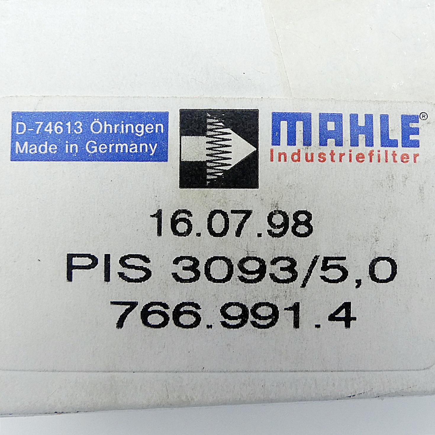 Produktfoto 2 von MAHLE Verschmutzungsanzeige PSI 3093/5,0