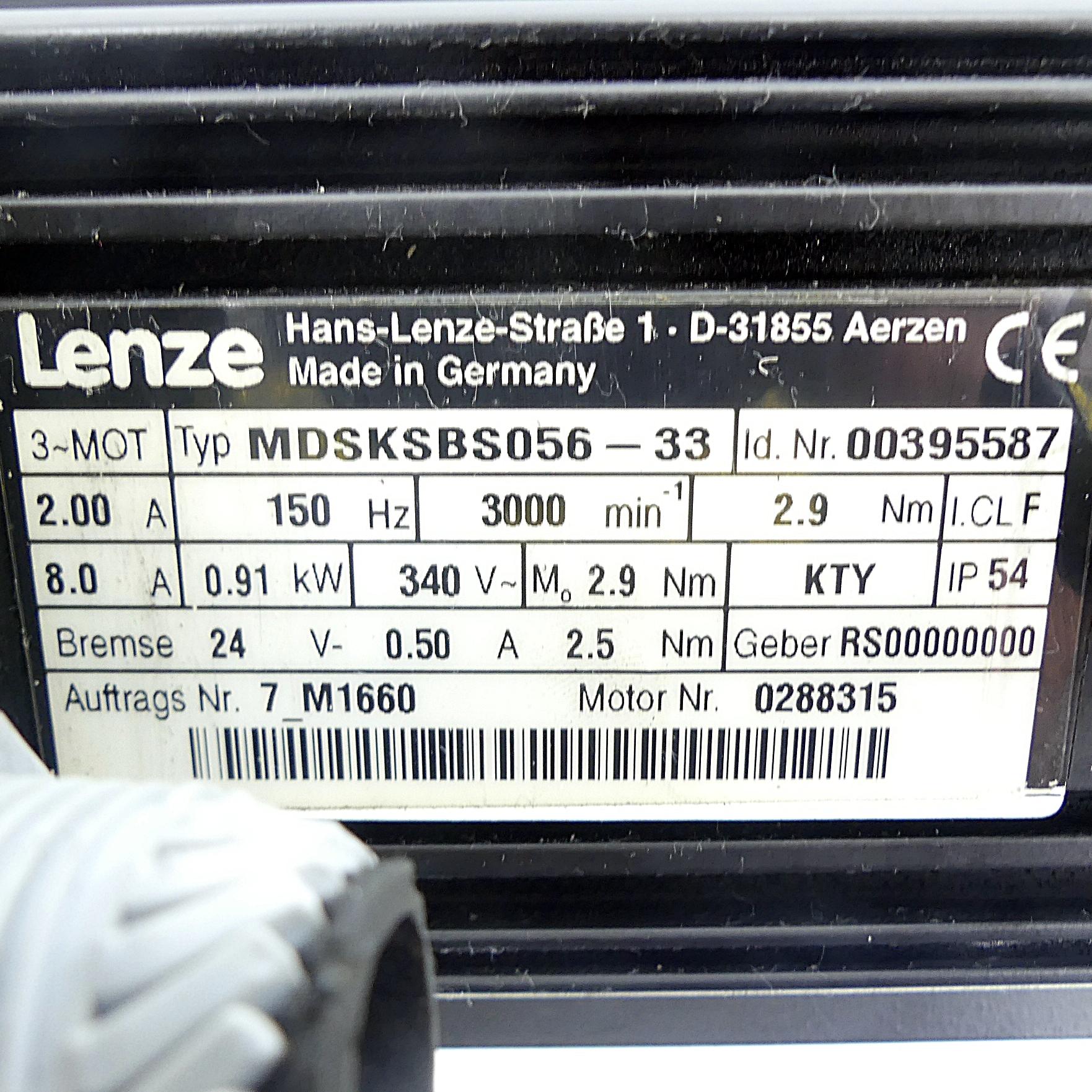 Produktfoto 2 von LENZE Servo-Synchronmotoren