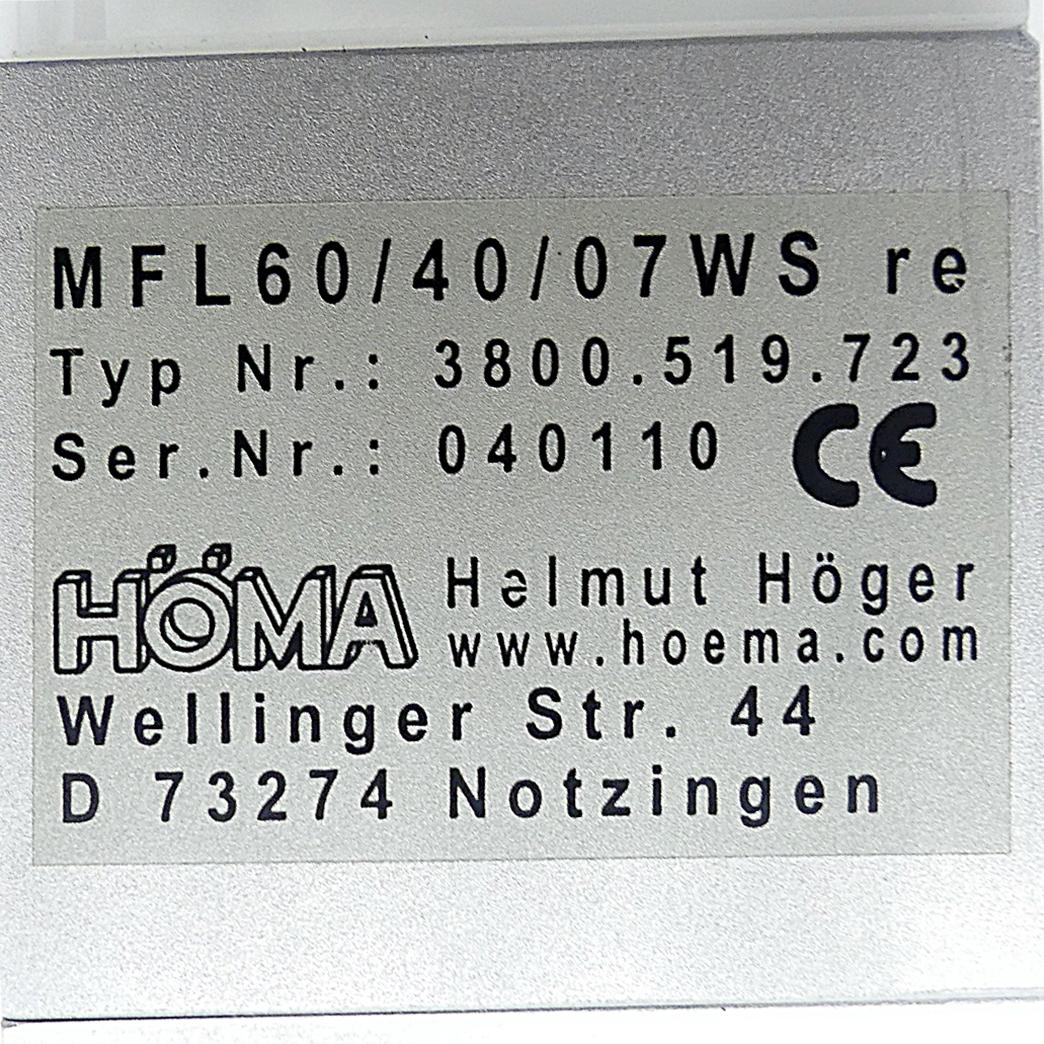 Produktfoto 2 von HÖMA Leuchte MFL60/40/07WS