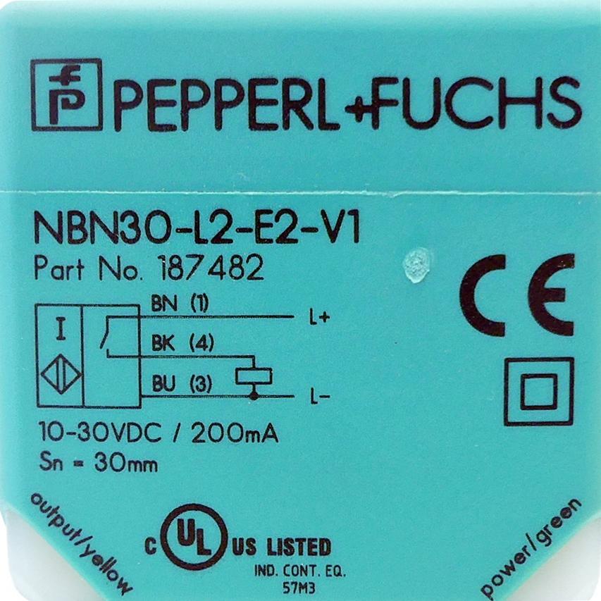 Produktfoto 2 von PEPPERL+FUCHS Induktiver Näherungsschalter NBN30-L2-E2-V1