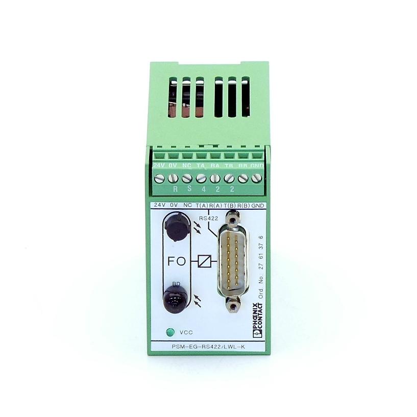 Produktfoto 6 von PHOENIX CONTACT Schnittstellenmodul PSM-EG-RS422/LWL-K