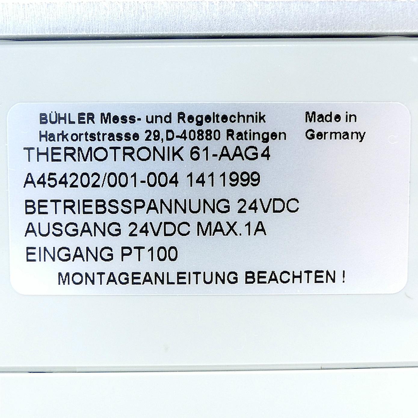 Produktfoto 2 von BÜHLER MESSTECHNIK Temperaturregler