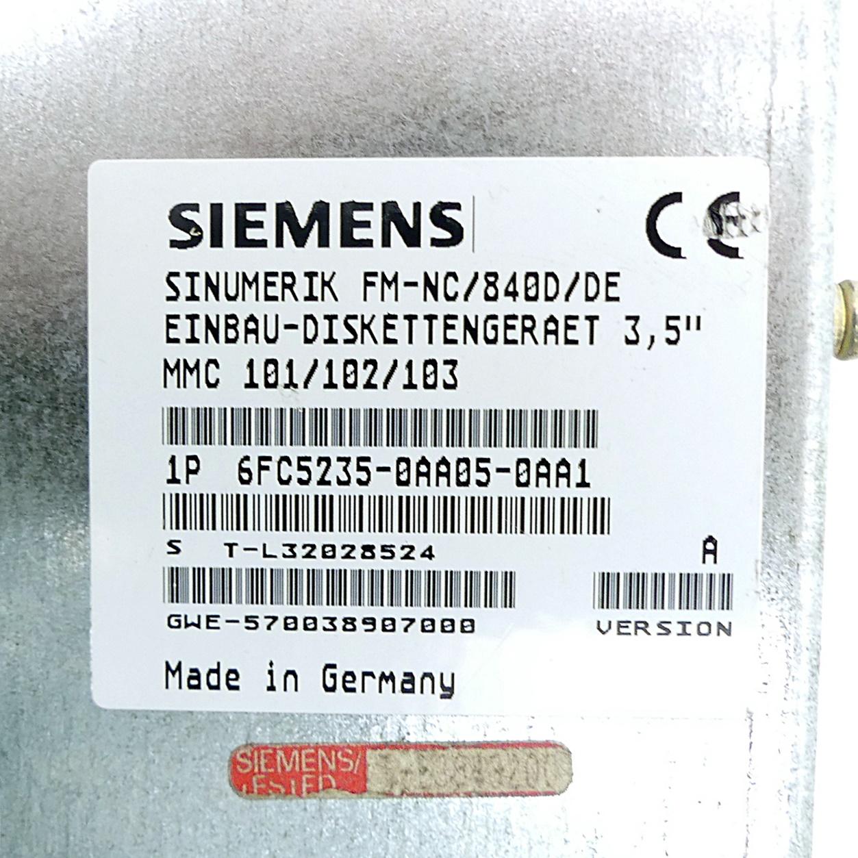 Produktfoto 2 von SIEMENS Diskettenlaufwerk