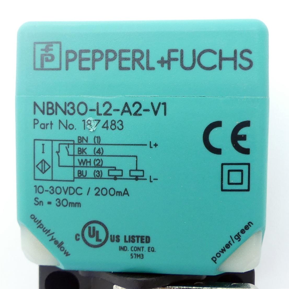 Produktfoto 2 von PEPPERL+FUCHS Induktiver Sensor NBN30-L2-A2-V1