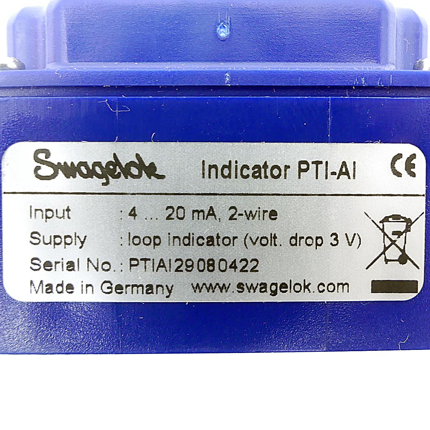 Produktfoto 2 von SWAGELOK Digital Indikator PTI-AI