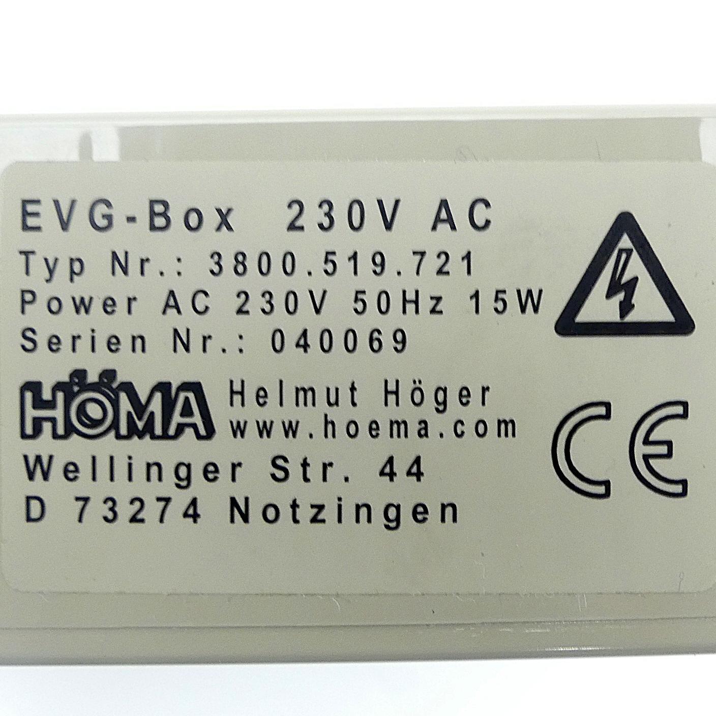 Produktfoto 2 von HÖMA EVG-Box 230V AC