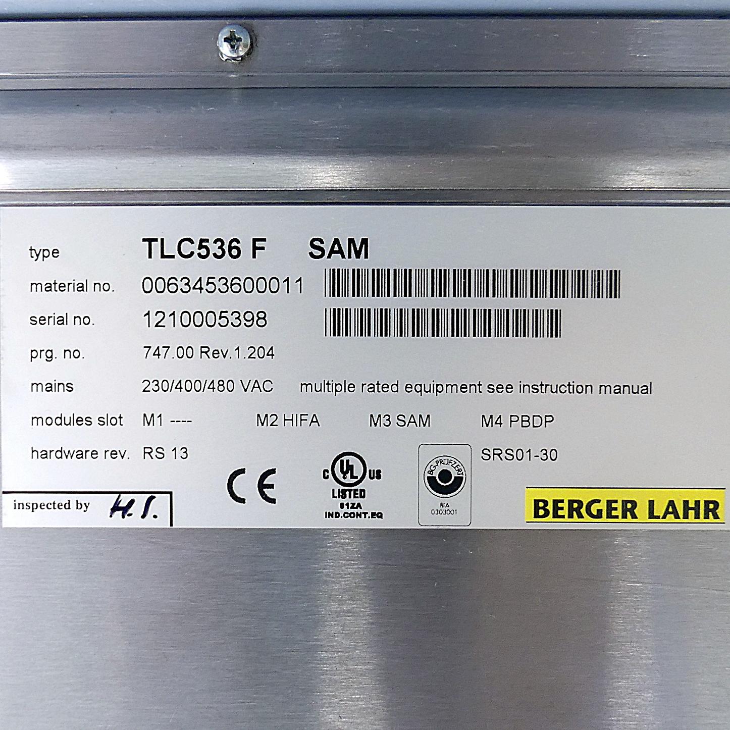 Produktfoto 2 von BERGER LAHR Positioniersteuerung für Schrittmotoren TLC536 F SAM