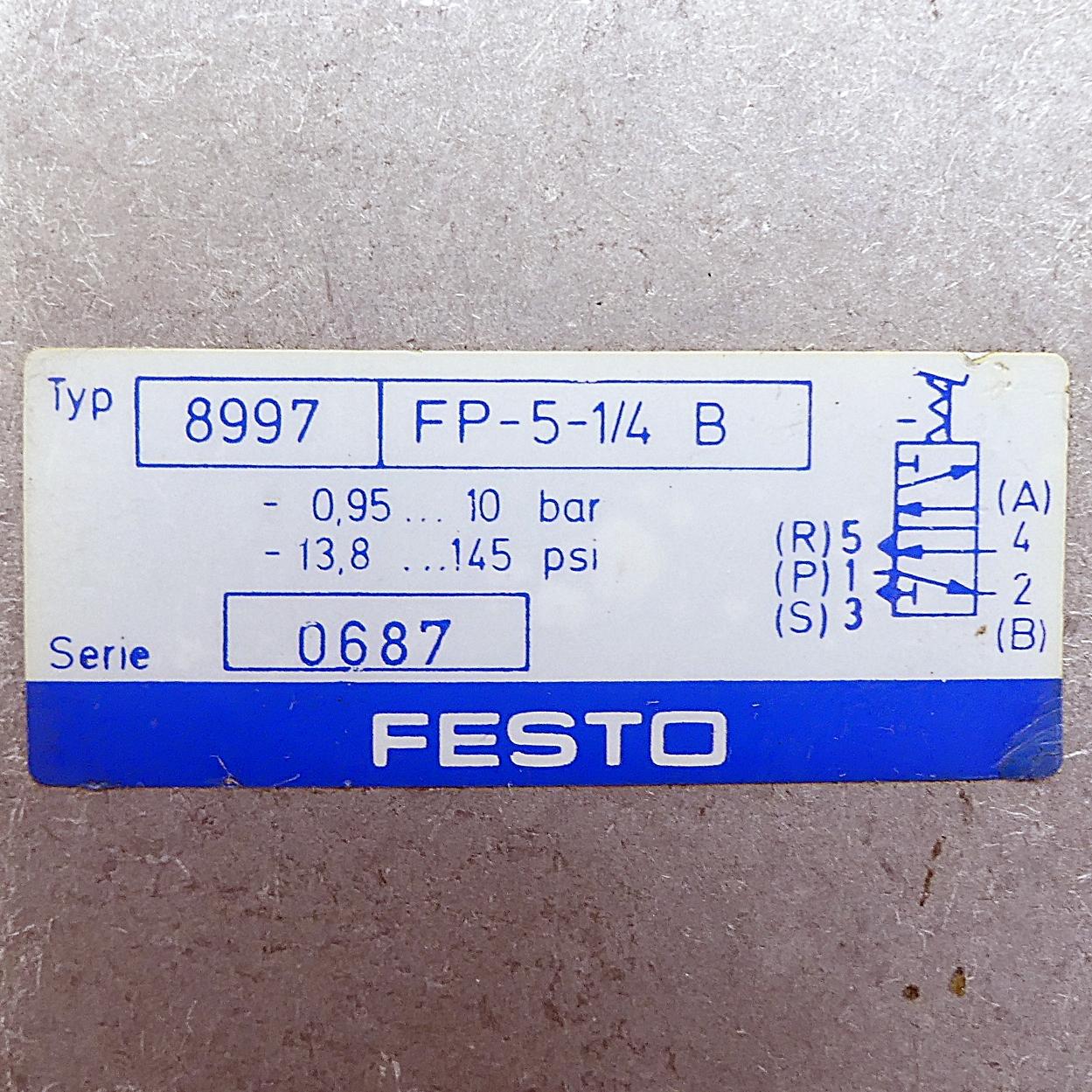 Produktfoto 2 von FESTO Fußrastventil FP-3-1/4 B