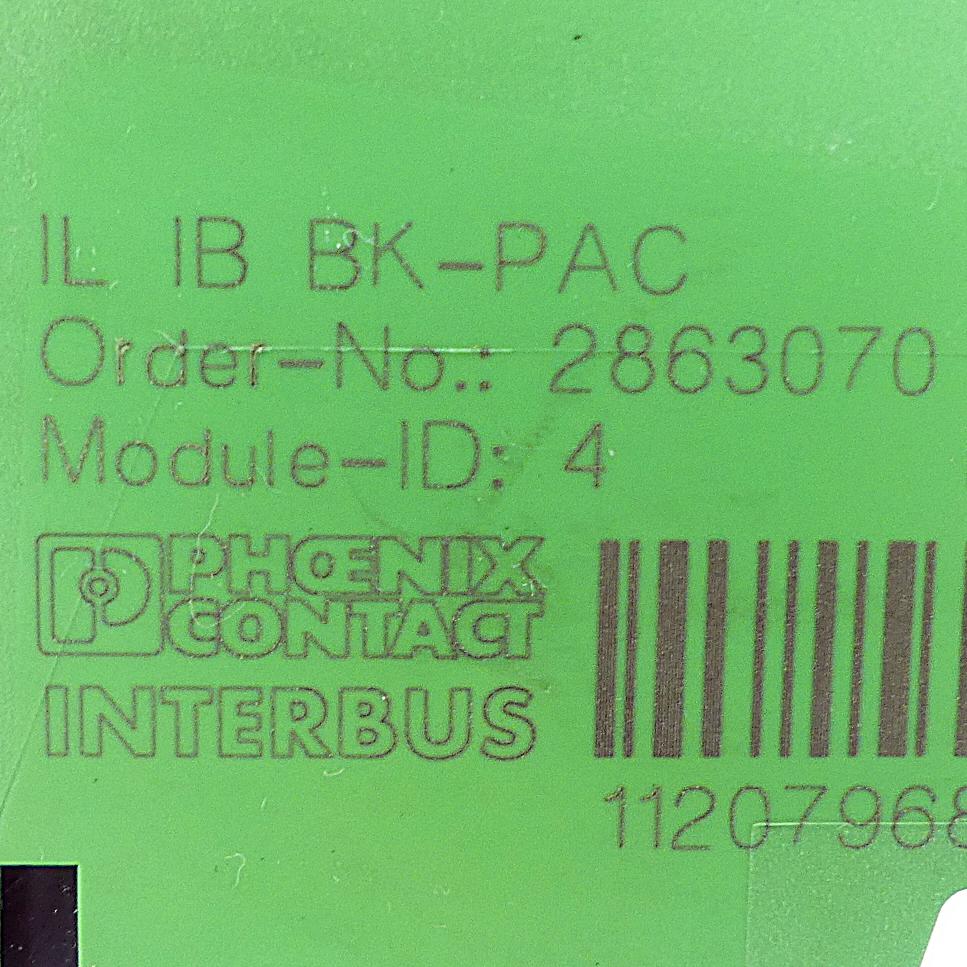 Produktfoto 2 von PHOENIX CONTACT Buskoppler IL IB BK-PAC