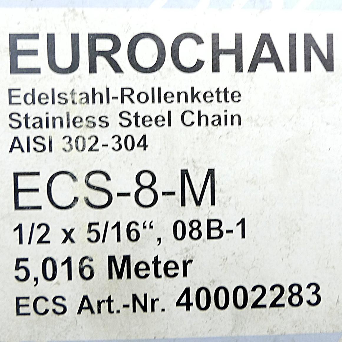 Produktfoto 2 von EURO CHAIN Rollenkette ECS-8-M