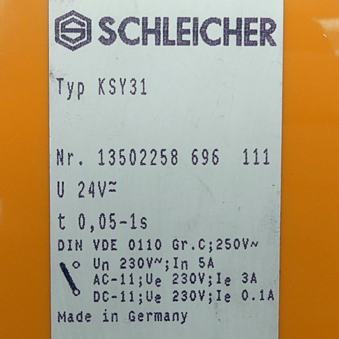 Produktfoto 2 von SCHLEICHER Zeitrelais KSY31