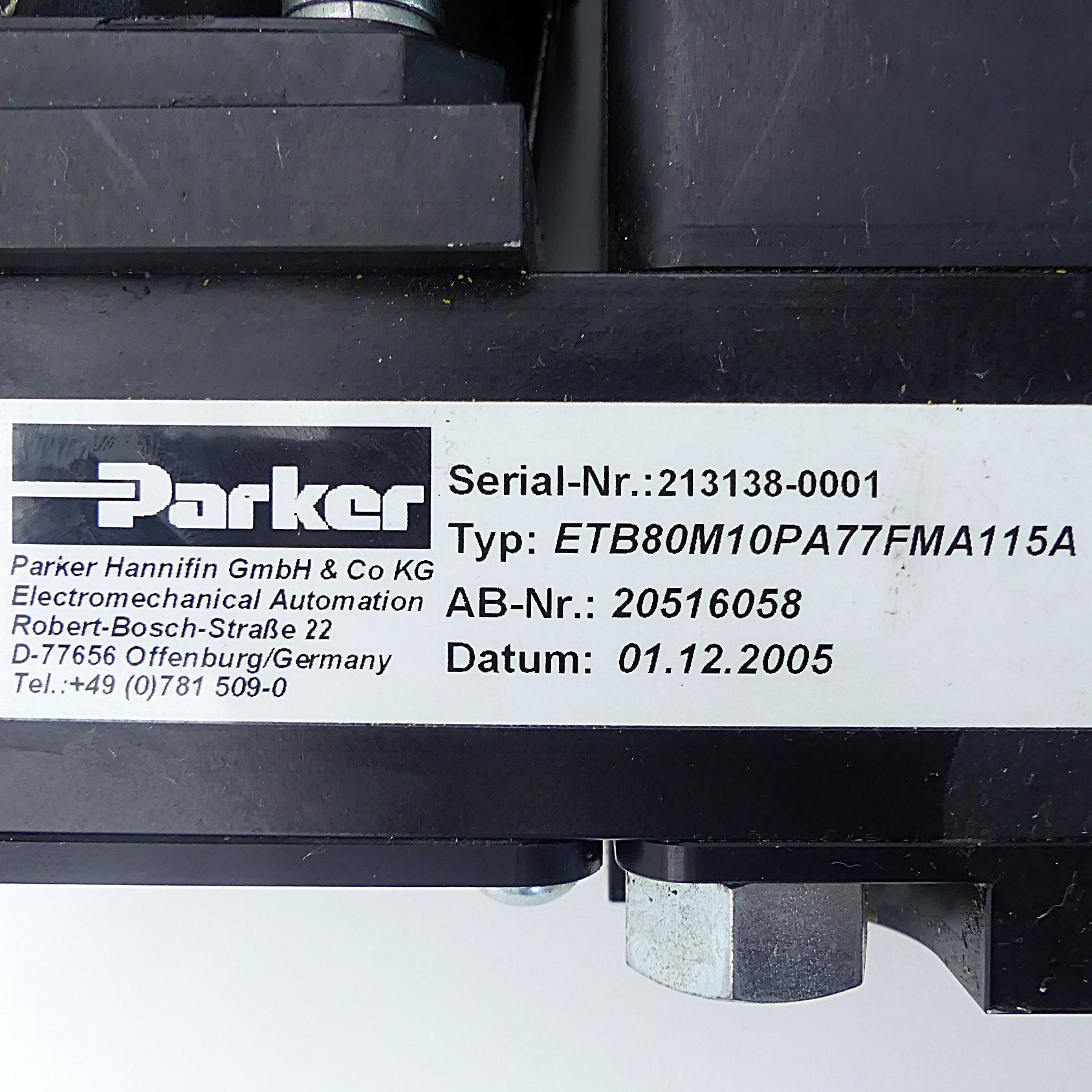 Produktfoto 2 von PARKER Elektrozylinder