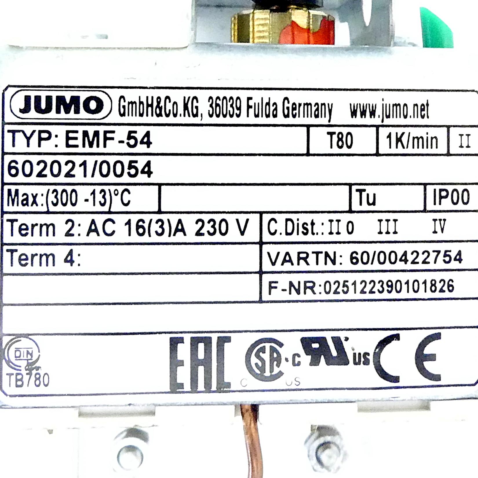 Produktfoto 2 von JUMO Thermostat