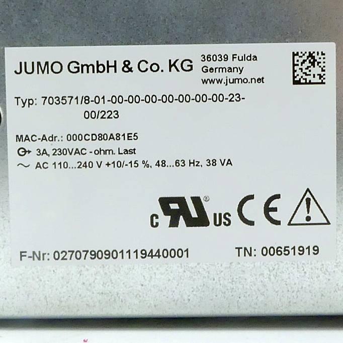 Produktfoto 2 von JUMO temperature controller Dicon touch