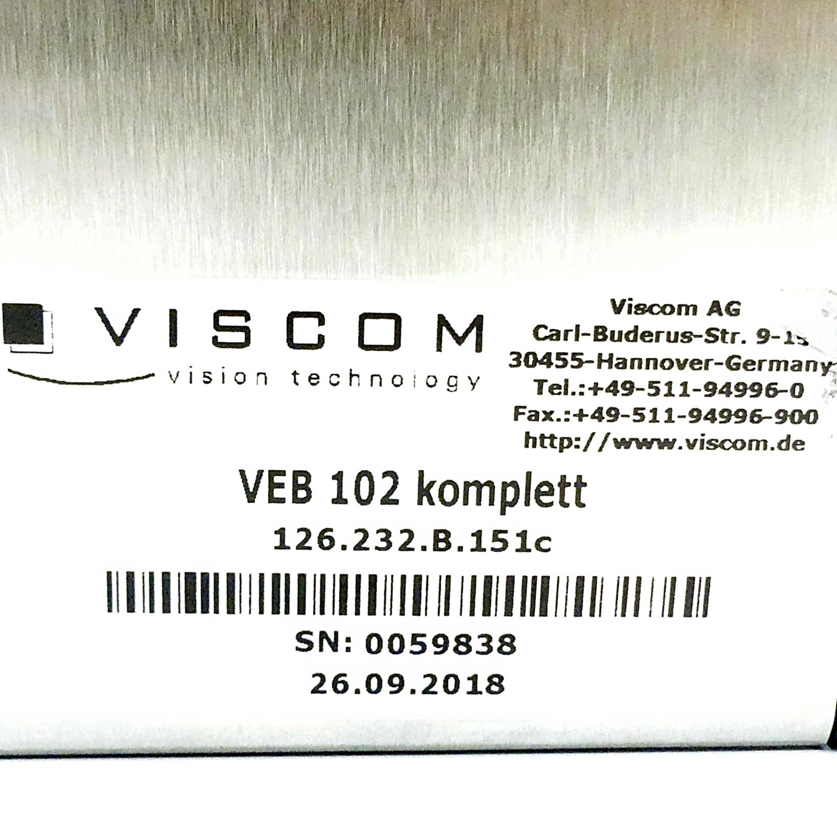 Produktfoto 2 von VISCOM Viscom VEB 102 komplett