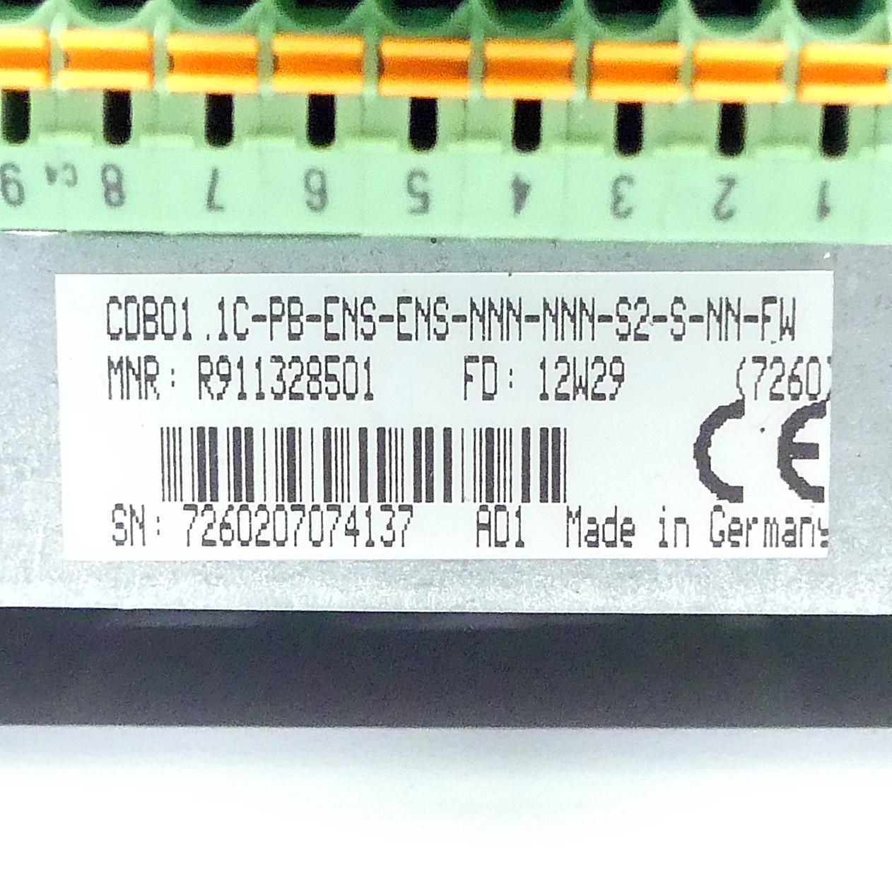 Produktfoto 2 von REXROTH IndraDrive Control Unit CDB01.1C-PB-ENS-ENS-NNN-NNN-S2-S-NN-FW