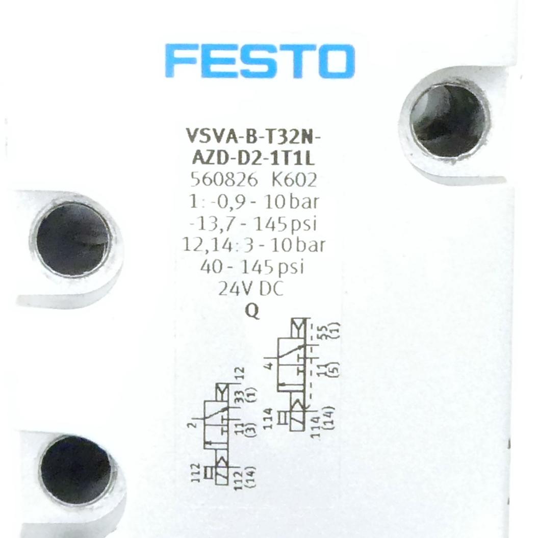 Produktfoto 2 von FESTO Magnetventil VSVA-B-T32N-AZD-D2-1T1L