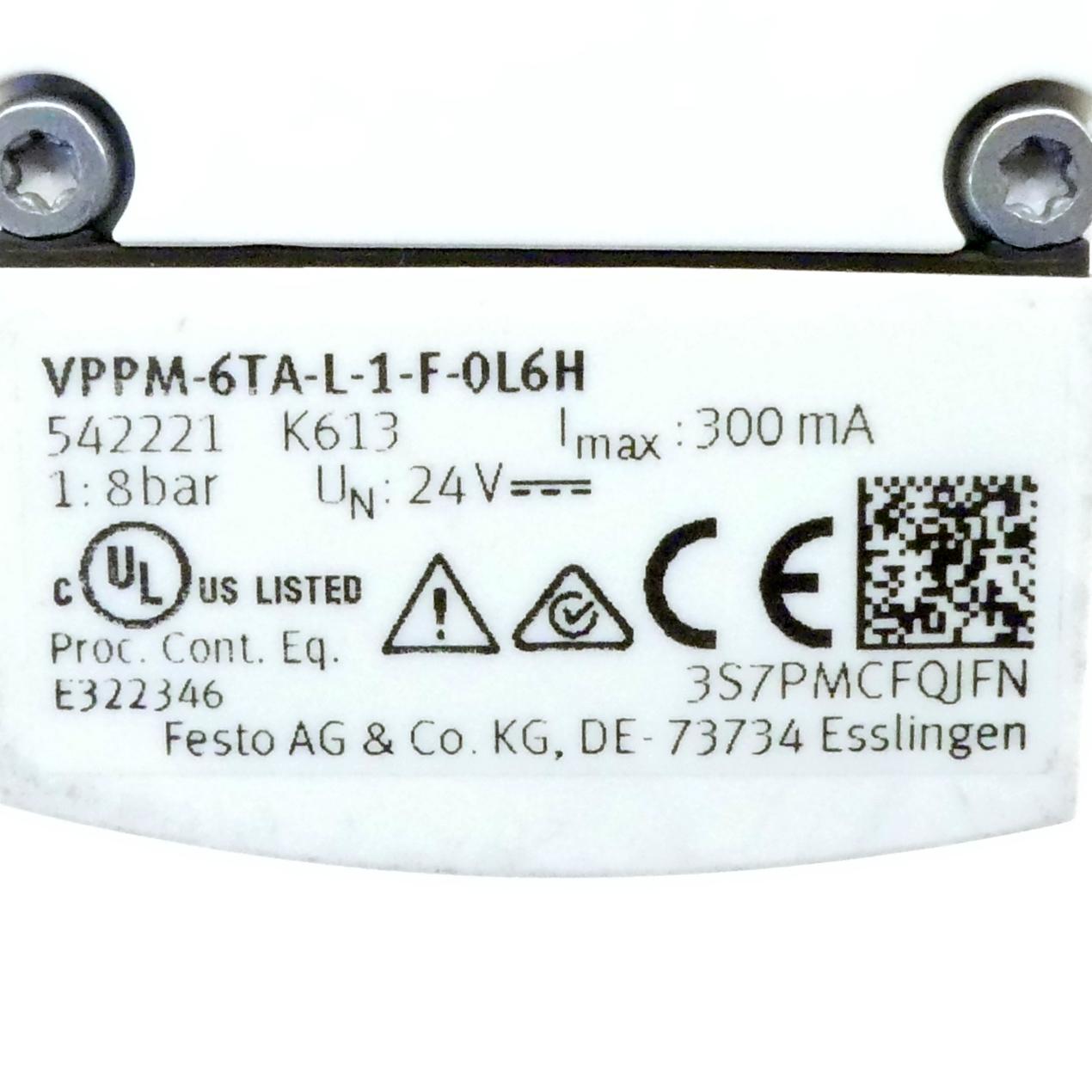 Produktfoto 2 von Proportional-Druckregelventil VPPM-6TA-L-1-F-0L6H