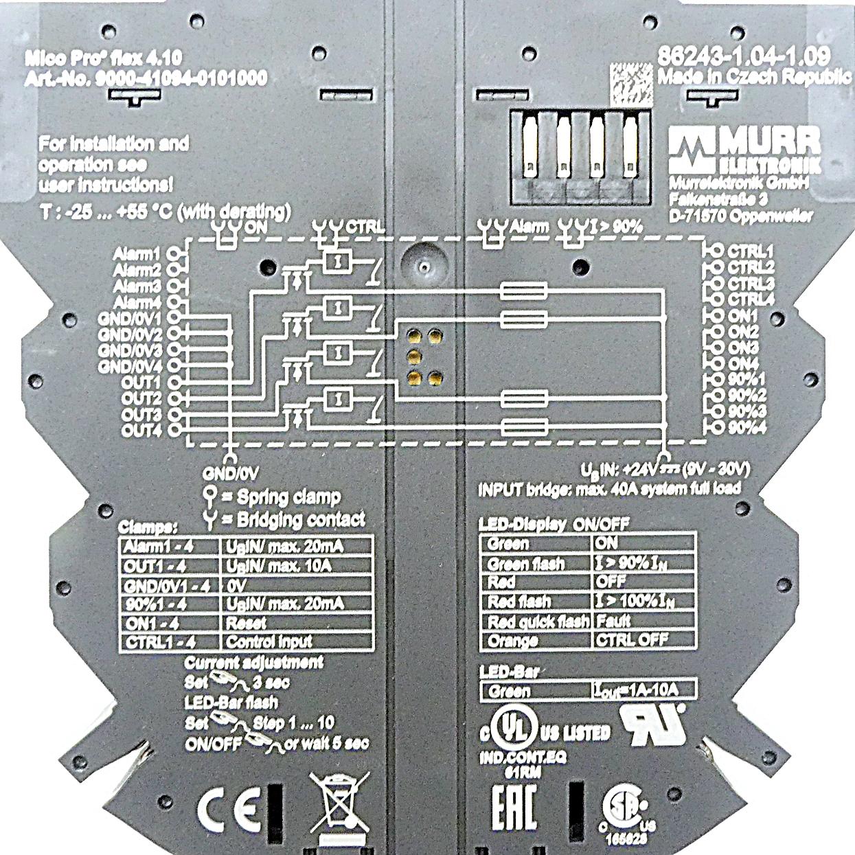 Produktfoto 2 von MURRELEKTRONIK Mico Pro flex 4.10 Lastkreisüberwachung