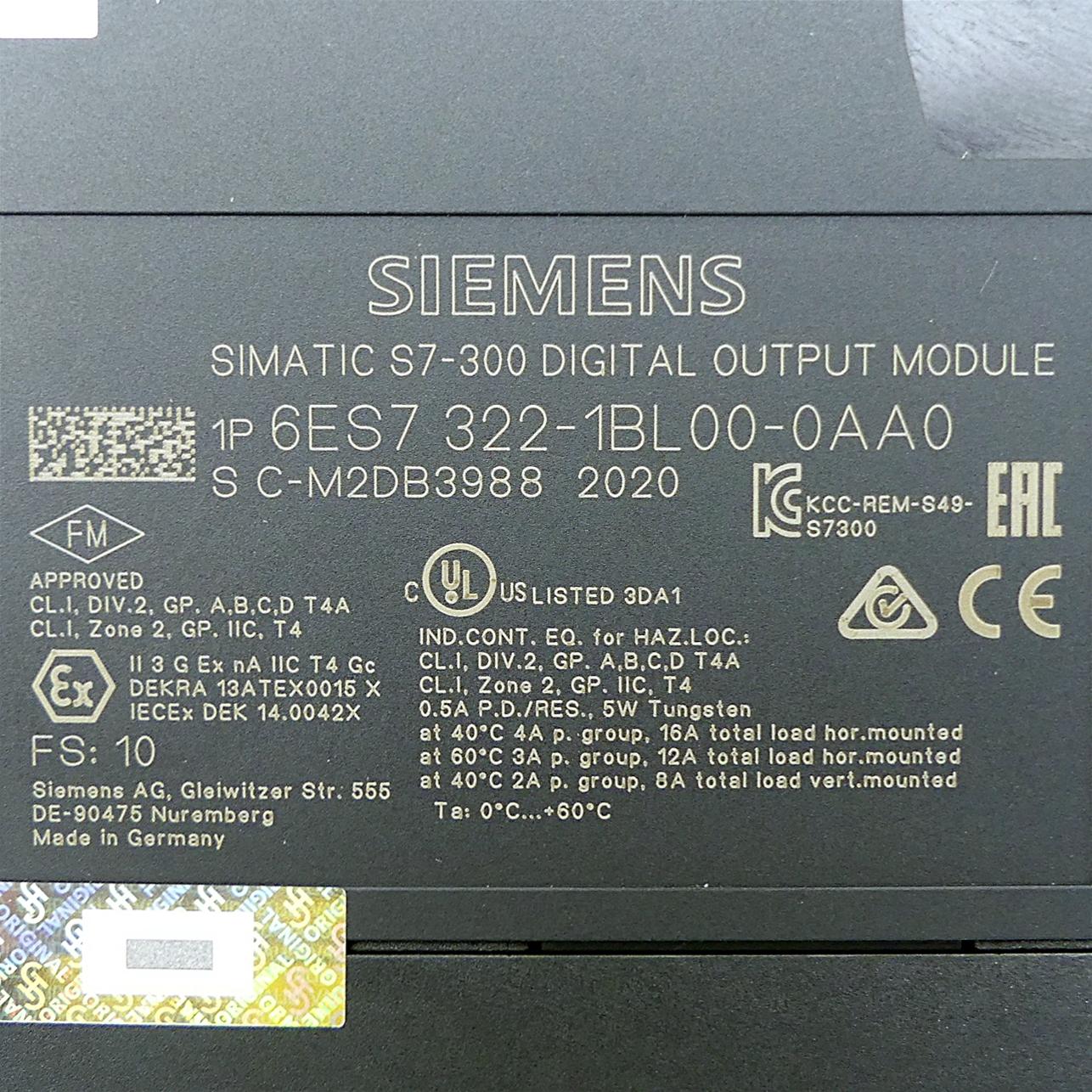 Produktfoto 2 von SIEMENS SIMATIC S7-300 Digitaleingabe SM 321