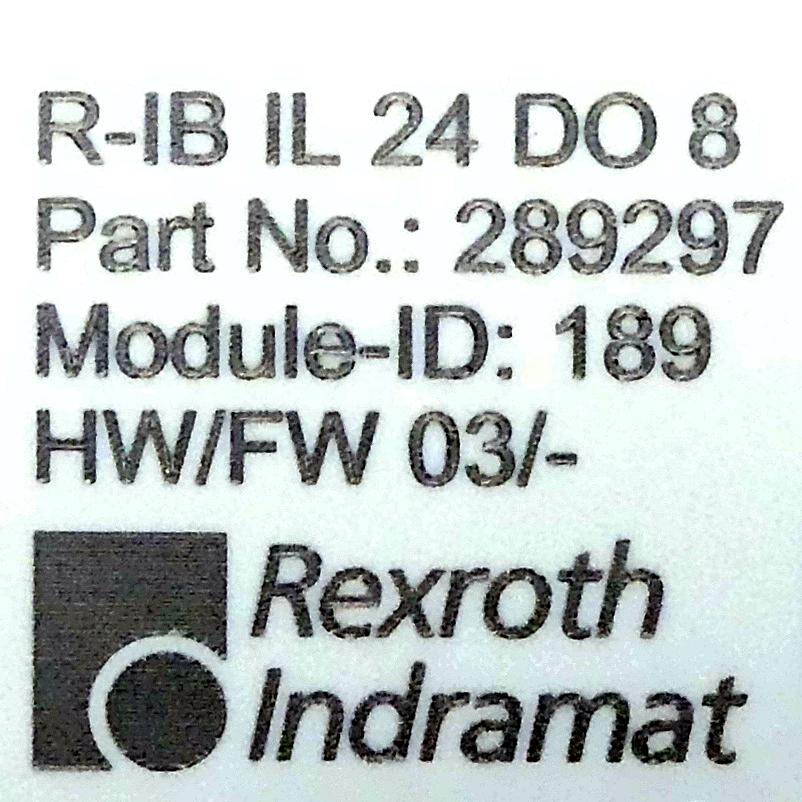 Produktfoto 2 von REXROTH Digitales Ausgangsmodul R-IB IL 24 DO 8