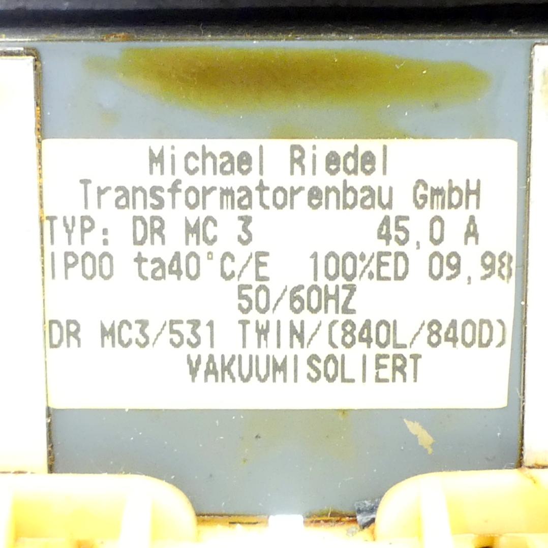 Produktfoto 2 von MICHAEL RIEDEL TRANSFORMATORENBAU Transformator DR MC3