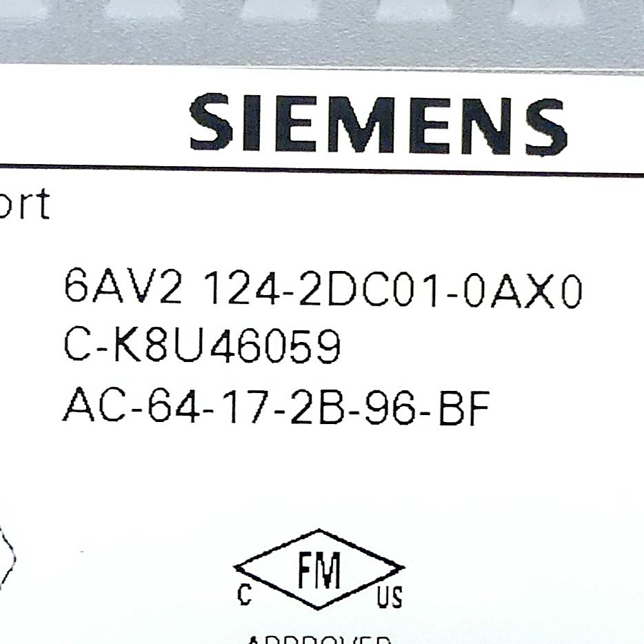 Produktfoto 2 von SIEMENS SIMATIC HMI 6AV2 124-2DC01-0AX0