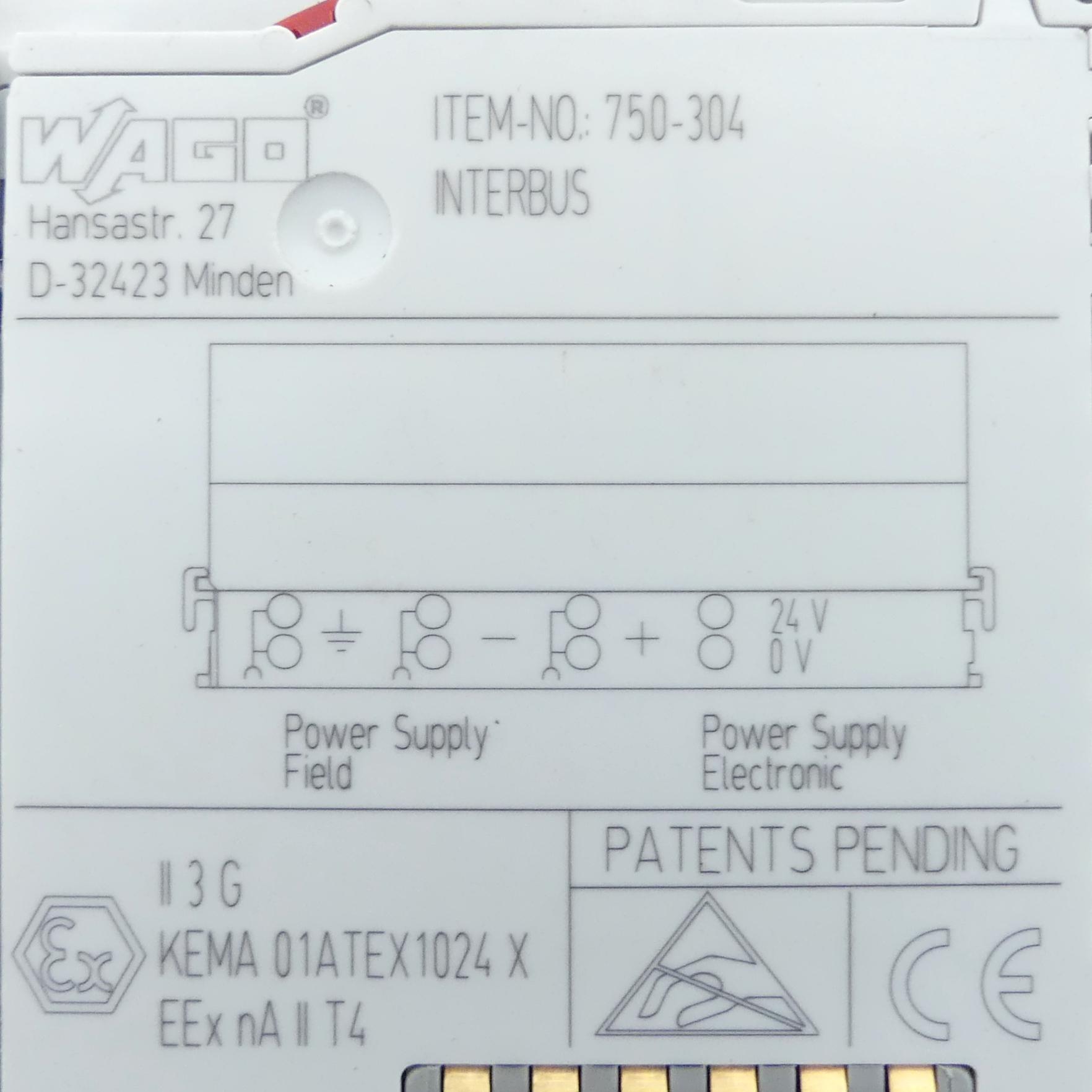 Produktfoto 2 von WAGO Feldbuskoppler Interbus