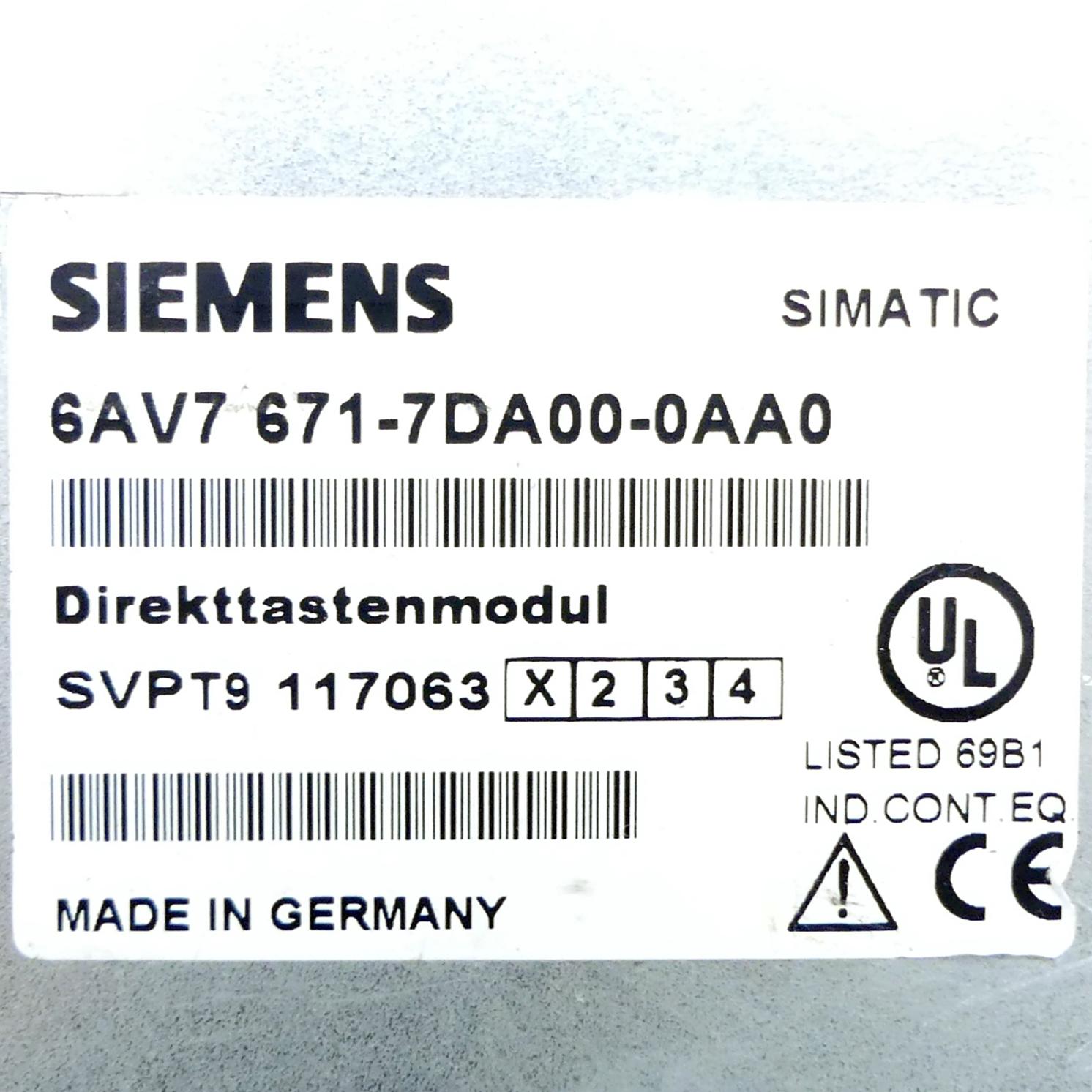 Produktfoto 2 von SIEMENS Direkttastenmodul