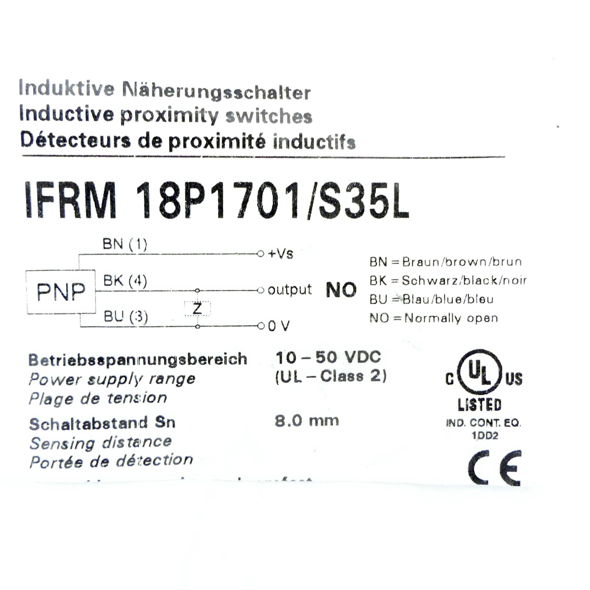 Produktfoto 2 von BAUMER Induktiver Näherungsschalter