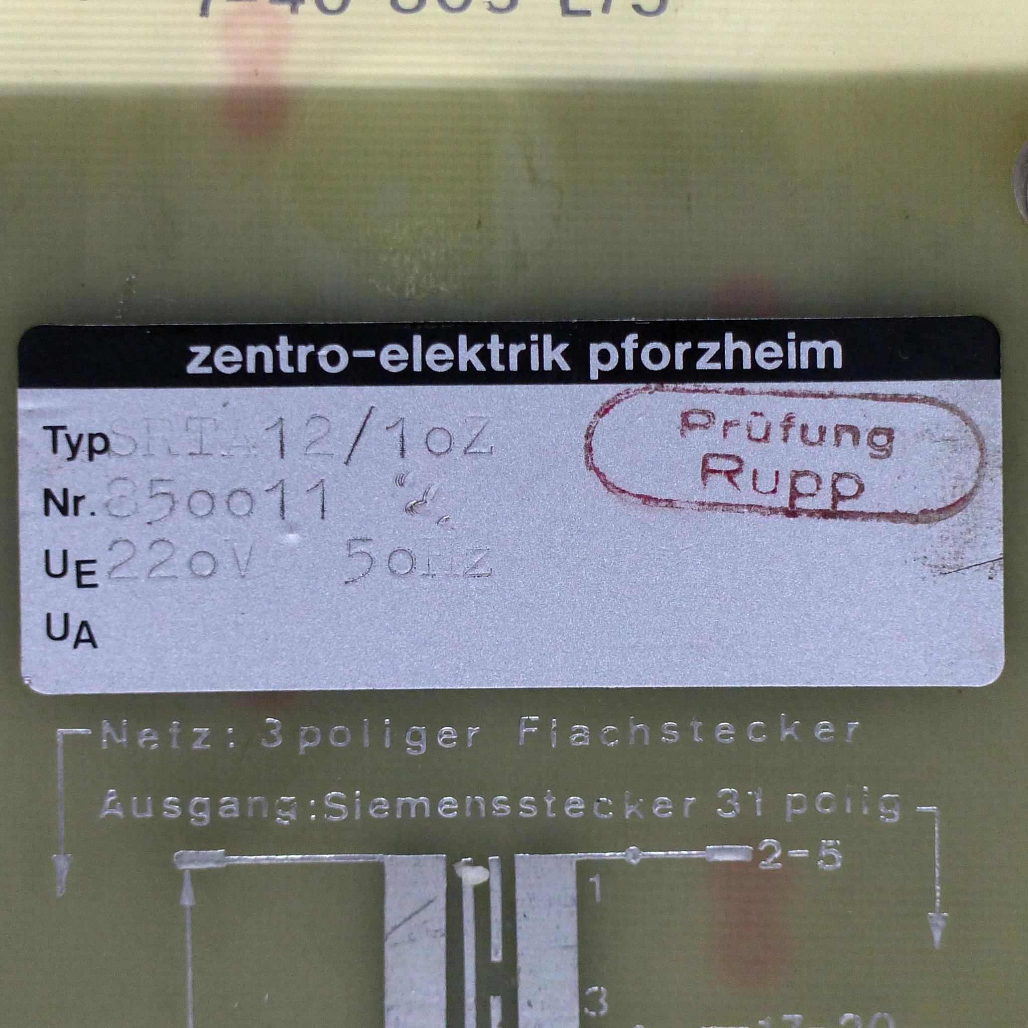 Produktfoto 2 von ZENTRO-ELEKTRIK Netzgerät SRTA12/10Z