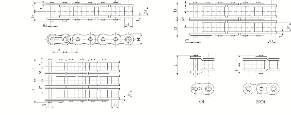 Produktfoto 2 von 454E-10B-3 SS CL (SC) TSUBAKI RS10B-3 SS Verschlußglied mit Feder 5/8