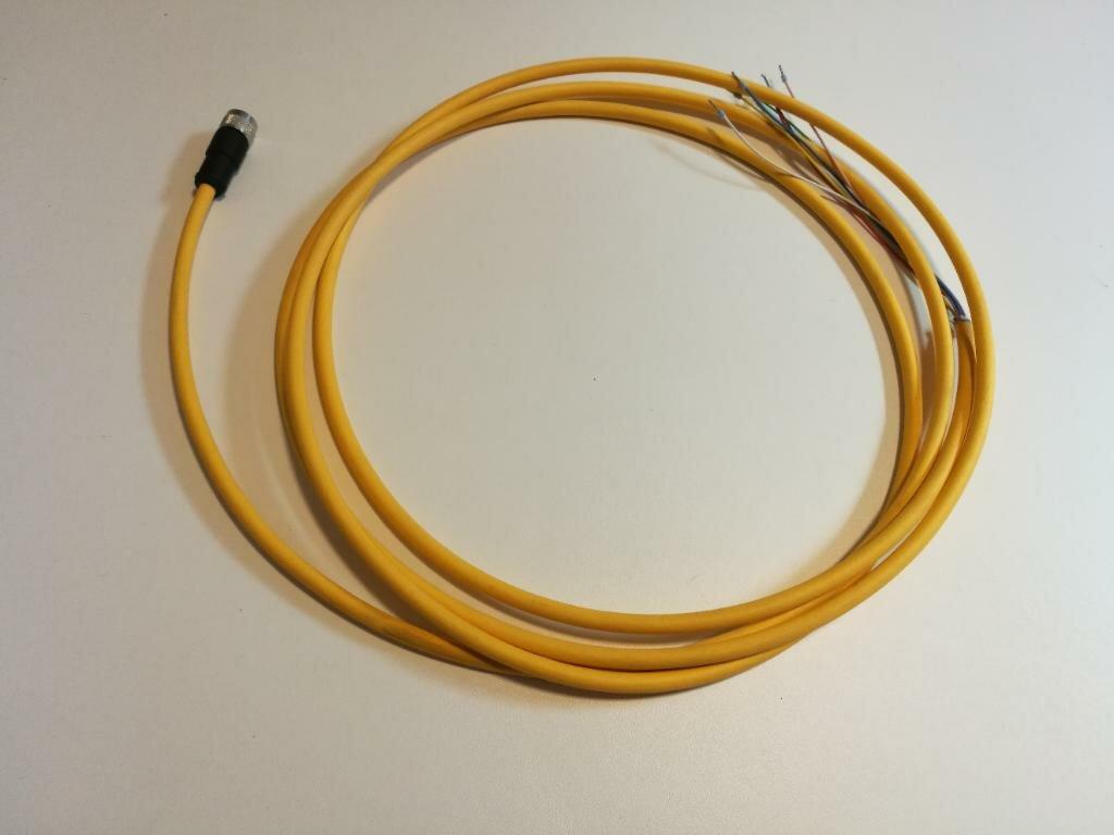 Pilz 630313 Kabel mit Stecker M12 8-polig 3m gelb PUR für Sicherheitssensor PSEN