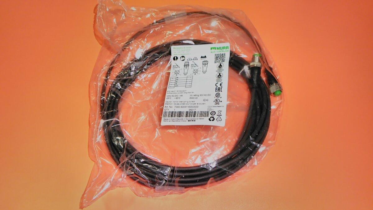 Murr Elektronik Kabel 7000-40041-6350500 M12 Buchse/M12 Stecker 5m 5-polig PUR