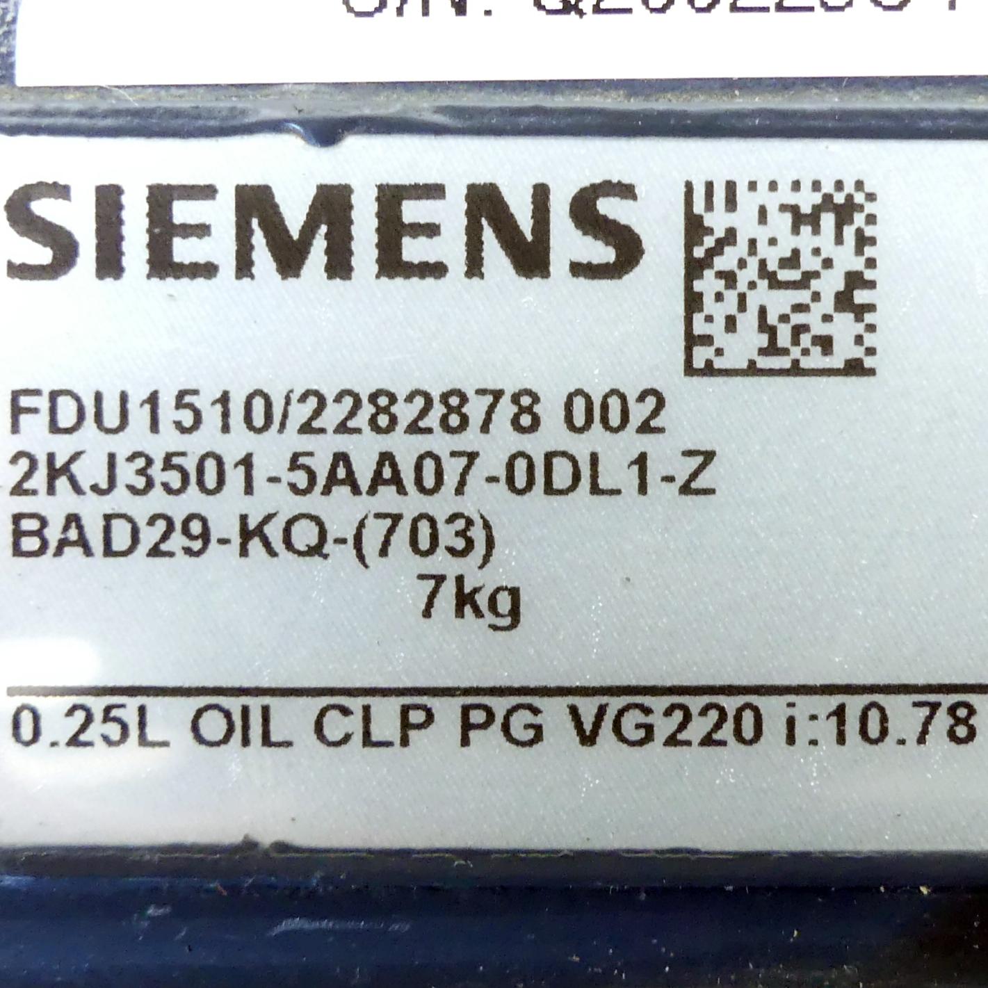 Produktfoto 2 von SIEMENS Getriebe