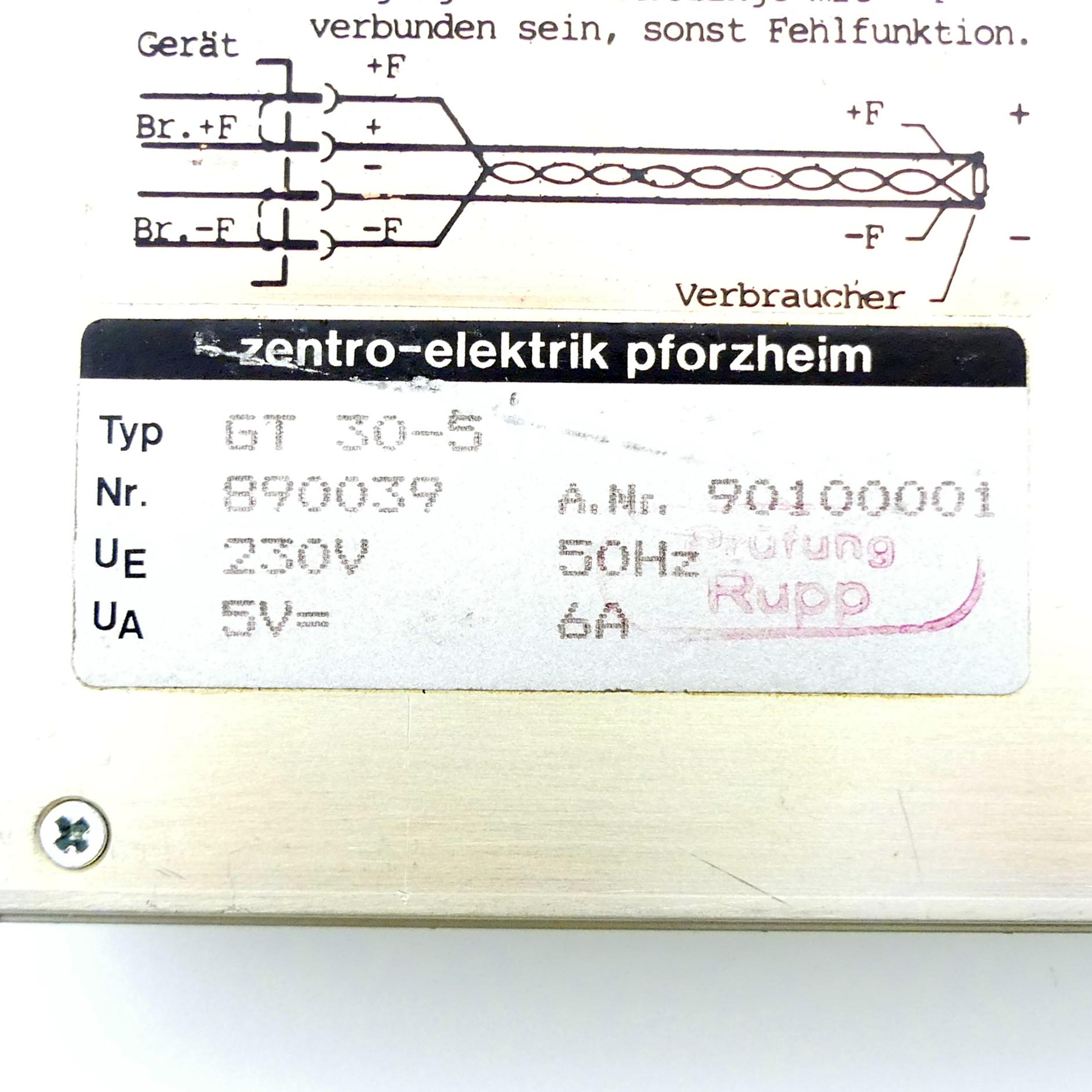 Produktfoto 2 von ZENTRO-ELEKTRIK Netzteil GT 30-5