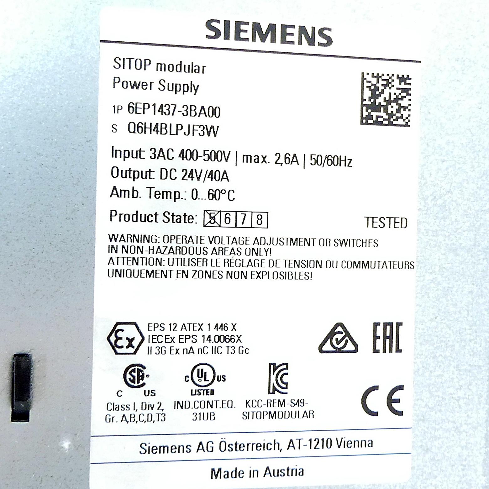 Produktfoto 2 von SIEMENS Netzgerät SITOP Power 40