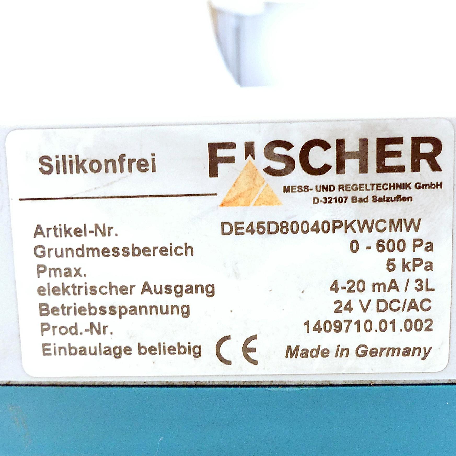 Produktfoto 2 von FISCHER Digitaler Differenzdruckschalter