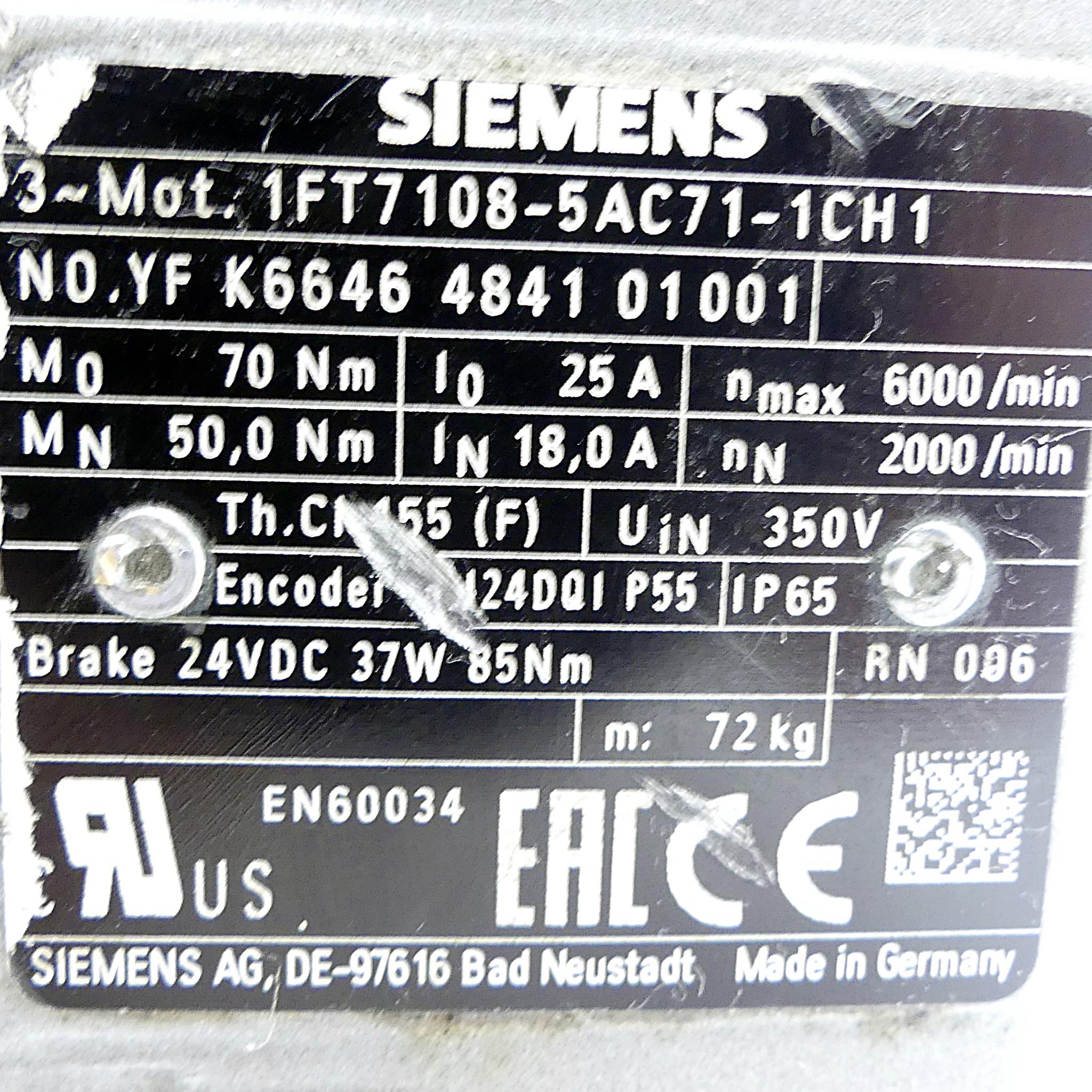 Produktfoto 2 von SIEMENS Synchronmotor