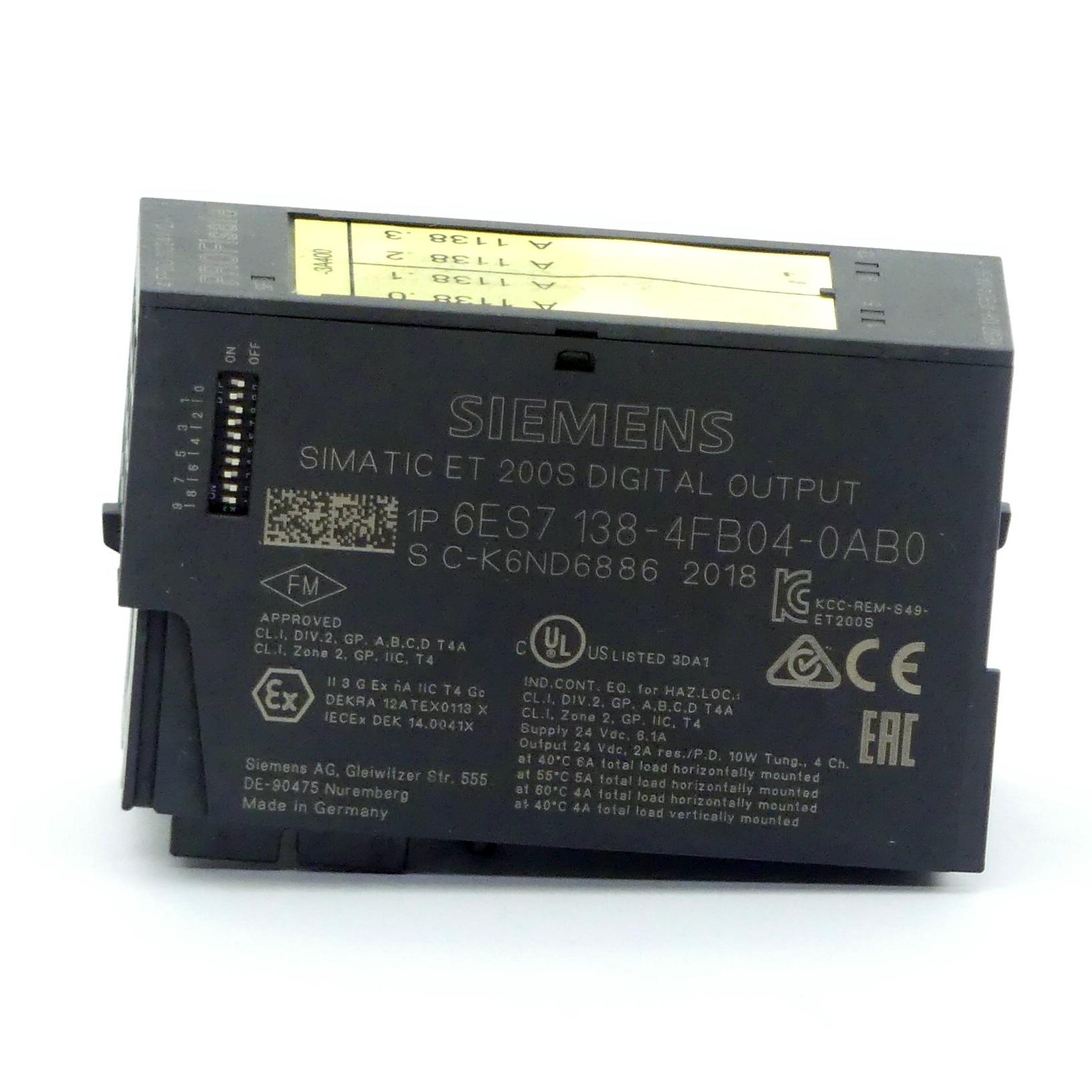 Produktfoto 3 von SIEMENS Elektronikmodul 6ES7 138-4FB04-0AB0