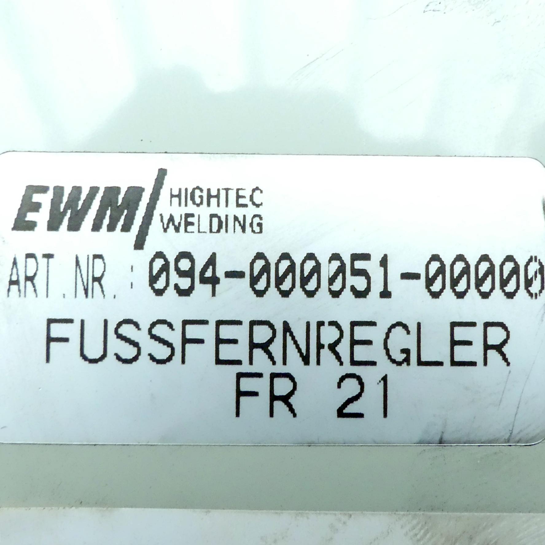 Produktfoto 2 von EWM Fussfernregler FR 21